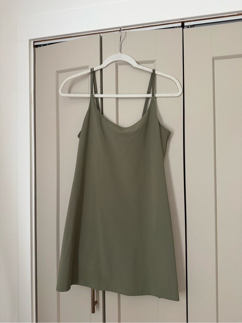 Abercrombie & Fitch Olive Green Mini Athletic Dress (With shorts underneath)
